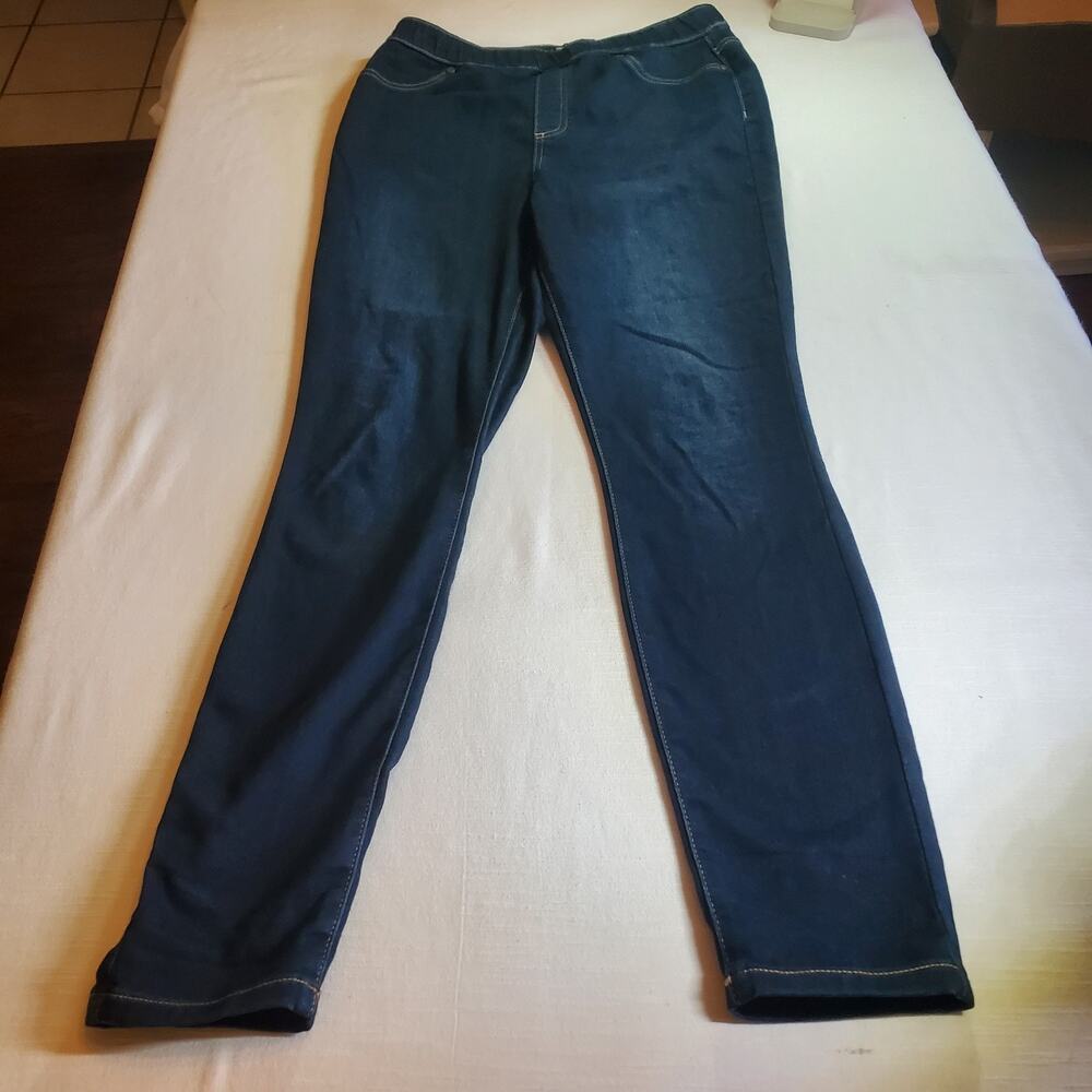 Simply Vera Vera Wang Womens Size Medium M Blue Denim Leggings Stretch Jeans